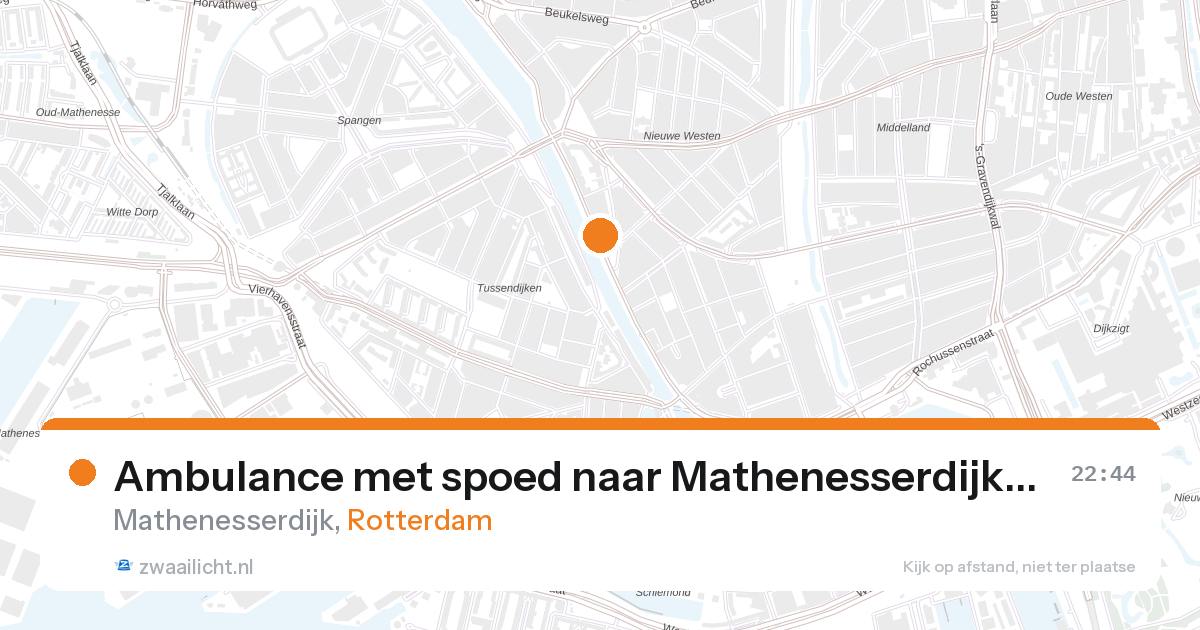 Ambulance met spoed naar Mathenesserdijk in Rotterdam — 31 jan 2026