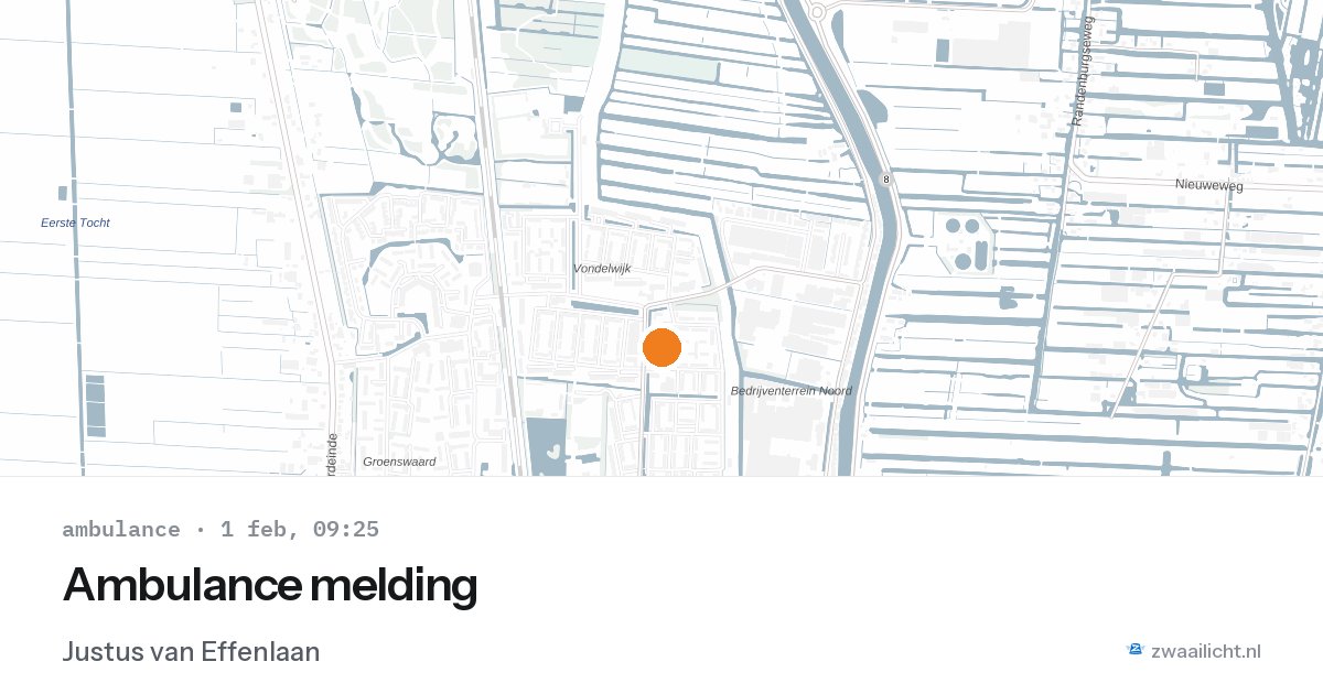 Ambulance melding — 1 feb 2026