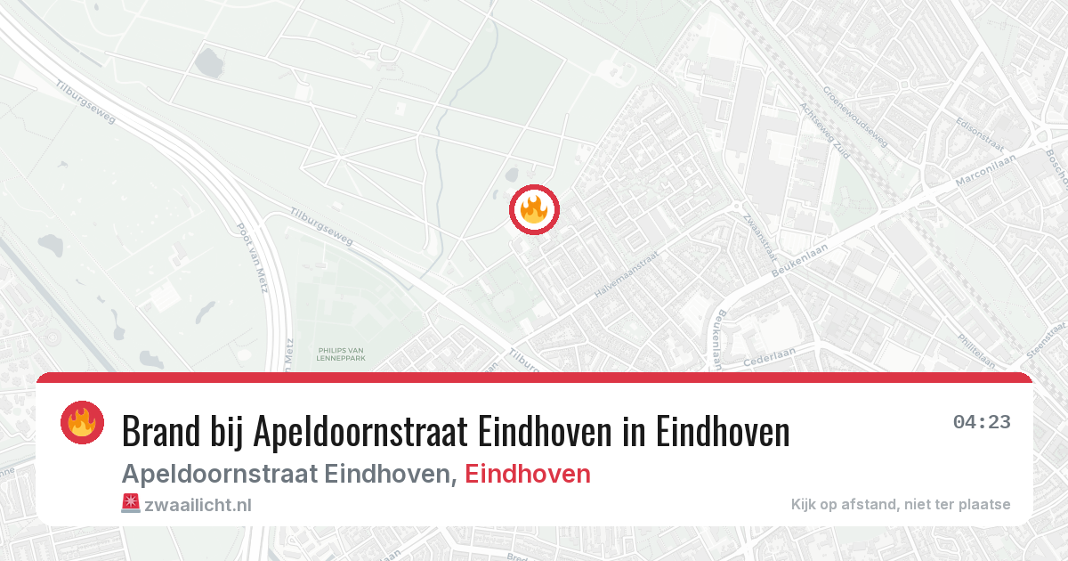 Brand bij Apeldoornstraat Eindhoven in Eindhoven — 24 jan 2026