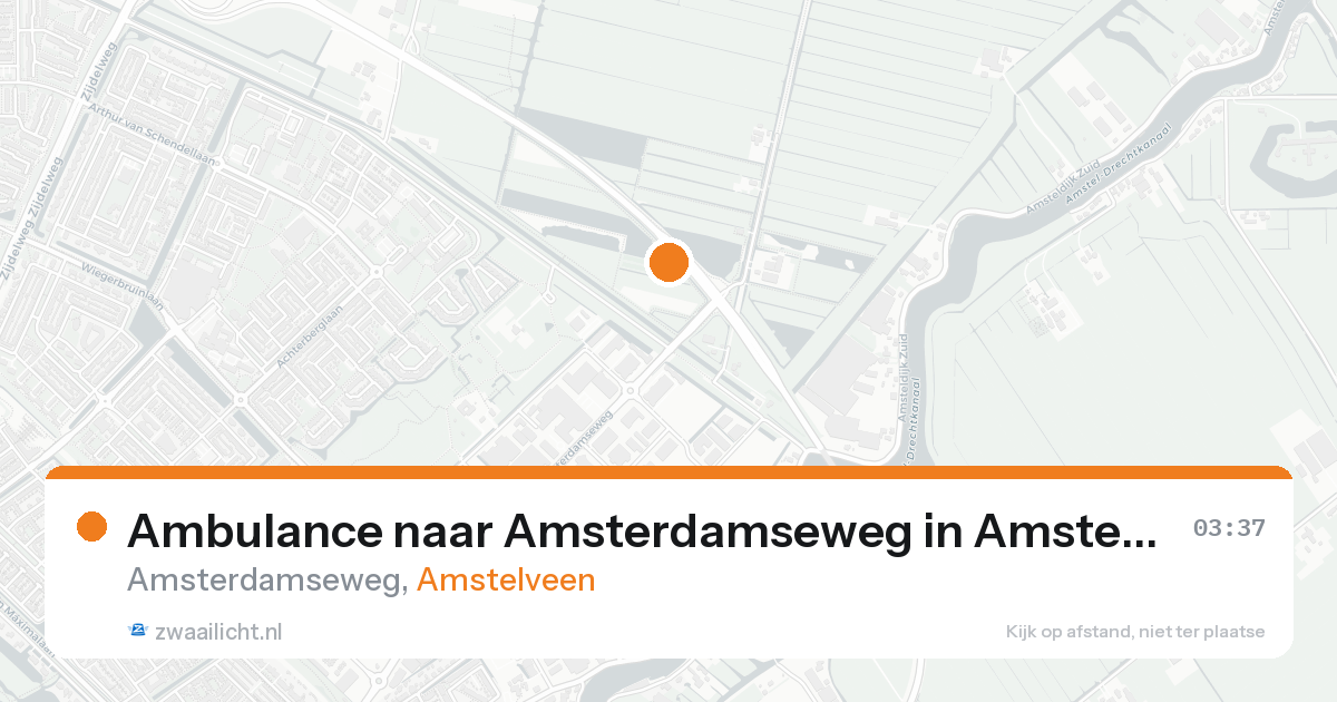 Ambulance naar Amsterdamseweg in Amstelveen — 26 mei 2026