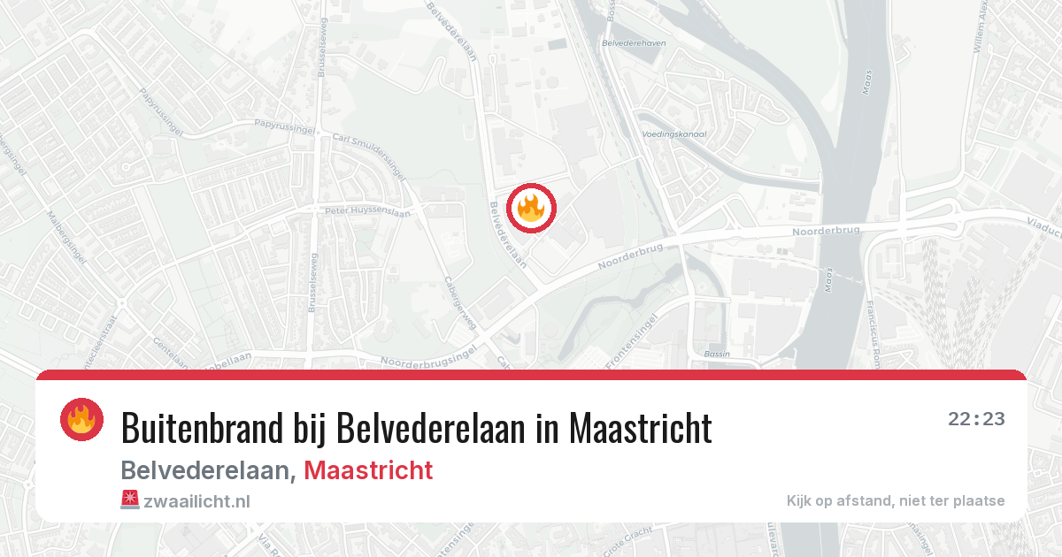 Buitenbrand bij Belvederelaan in Maastricht — 24 jun 2026