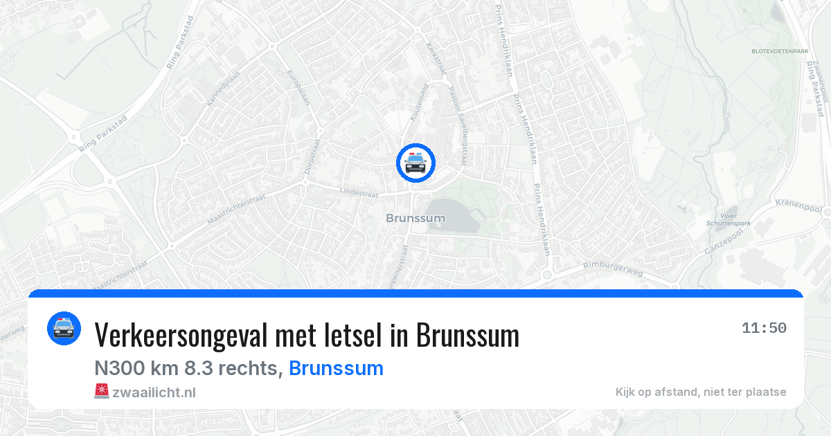 Verkeersongeval met letsel in Brunssum — 25 jan 2026