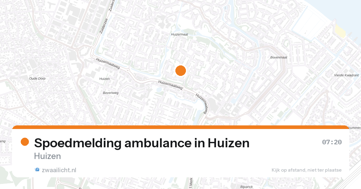Spoedmelding ambulance in Huizen — 3 jun 2026