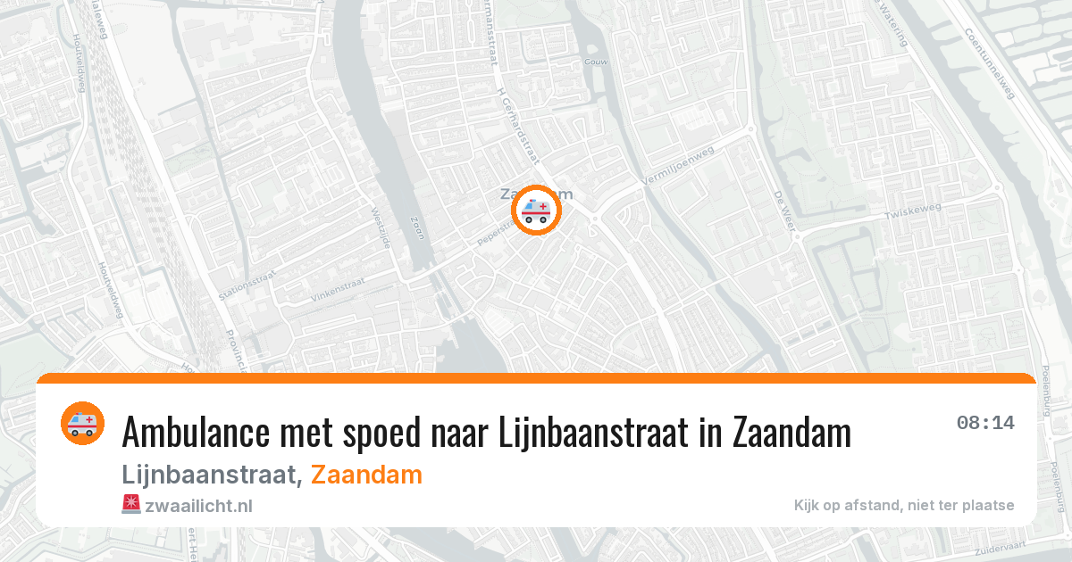Ambulance met spoed naar Lijnbaanstraat in Zaandam — 5 feb 2026