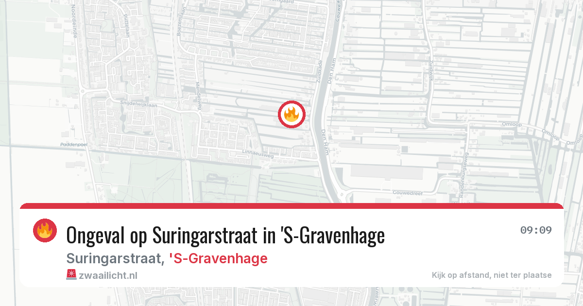 Ongeval op Suringarstraat in 'S-Gravenhage — 26 mrt 2026
