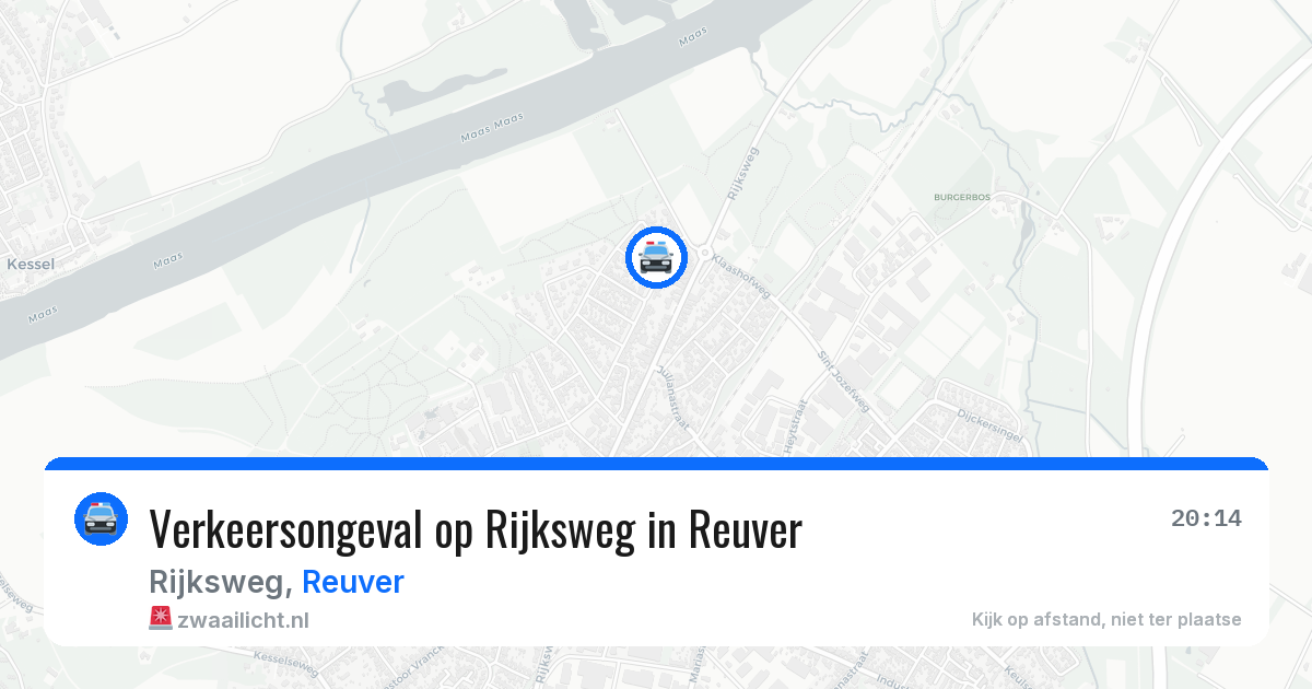 Verkeersongeval op Rijksweg in Reuver — 12 apr 2026