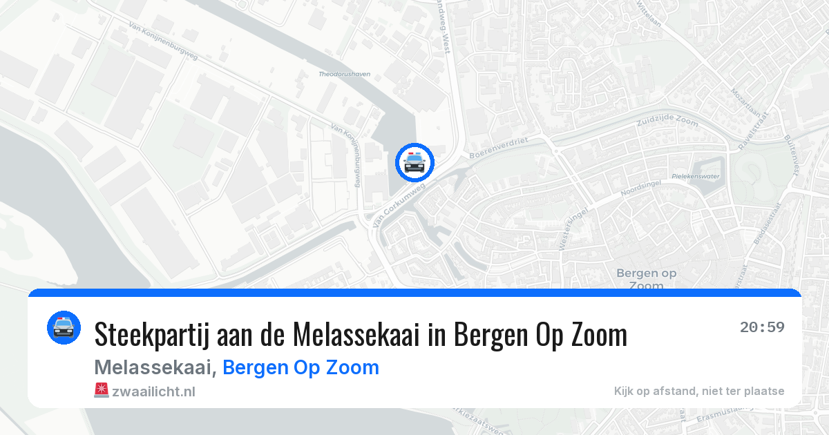 Steekpartij aan de Melassekaai in Bergen Op Zoom — 4 aug 2026