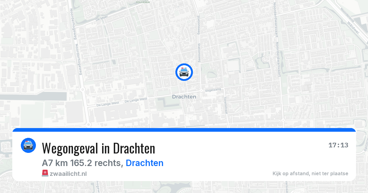 Wegongeval in Drachten — 1 jul 2026