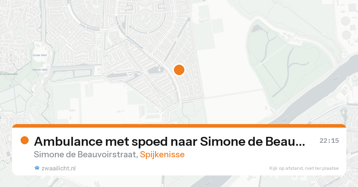 Ambulance met spoed naar Simone de Beauvoirstraat in Spijkenisse — 12 jul 2026