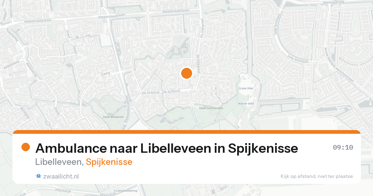 Ambulance naar Libelleveen in Spijkenisse — 17 aug 2026