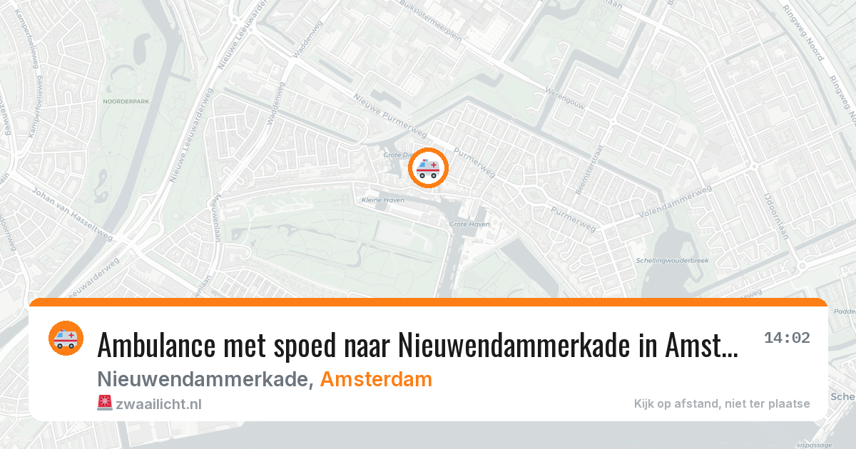 Ambulance met spoed naar Nieuwendammerkade in Amsterdam — 4 jul 2026