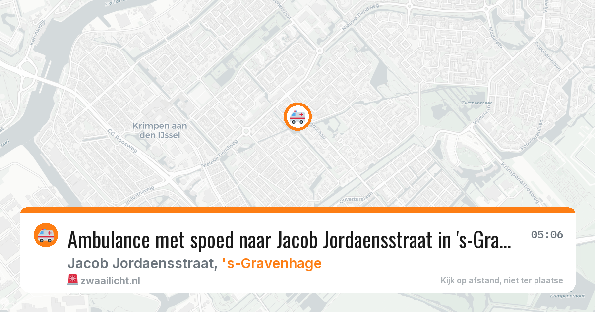 Ambulance met spoed naar Jacob Jordaensstraat in 's-Gravenhage — 28 jan 2026