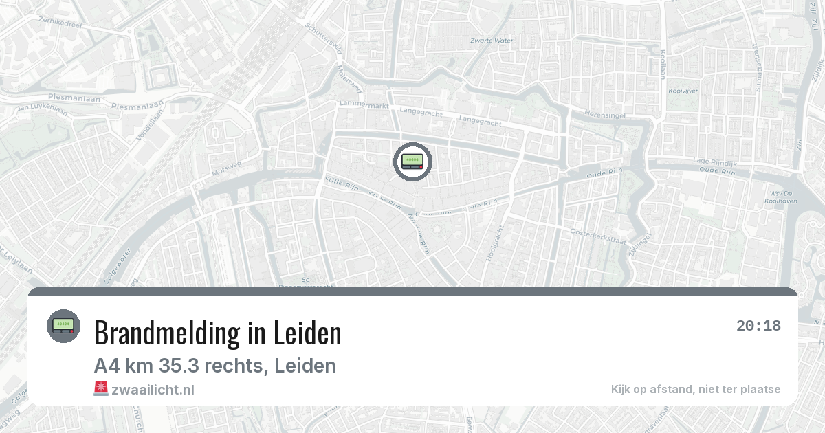 Brandmelding in Leiden — 6 feb 2026