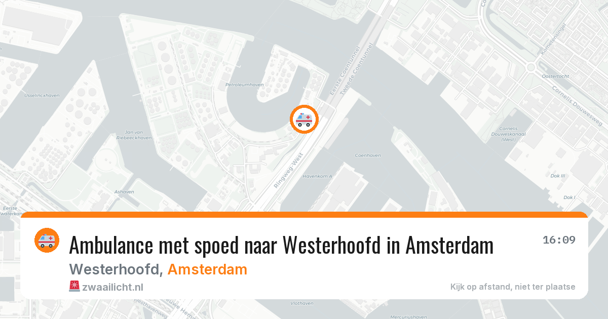 Ambulance met spoed naar Westerhoofd in Amsterdam — 12 aug 2026