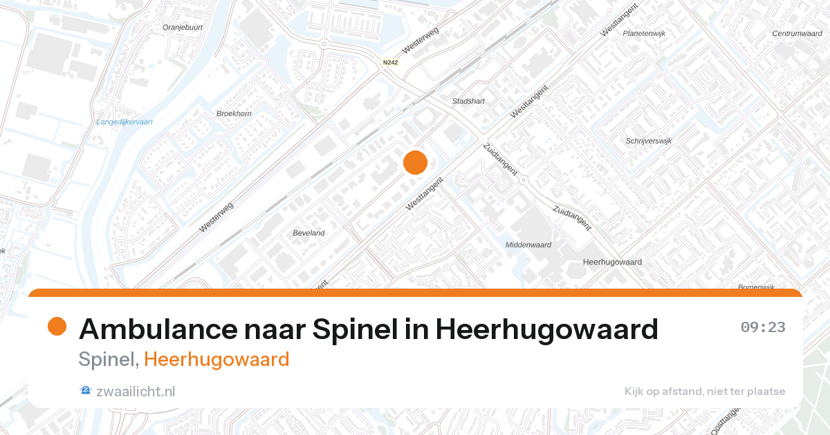 Ambulance naar Spinel in Heerhugowaard — 27 aug 2026