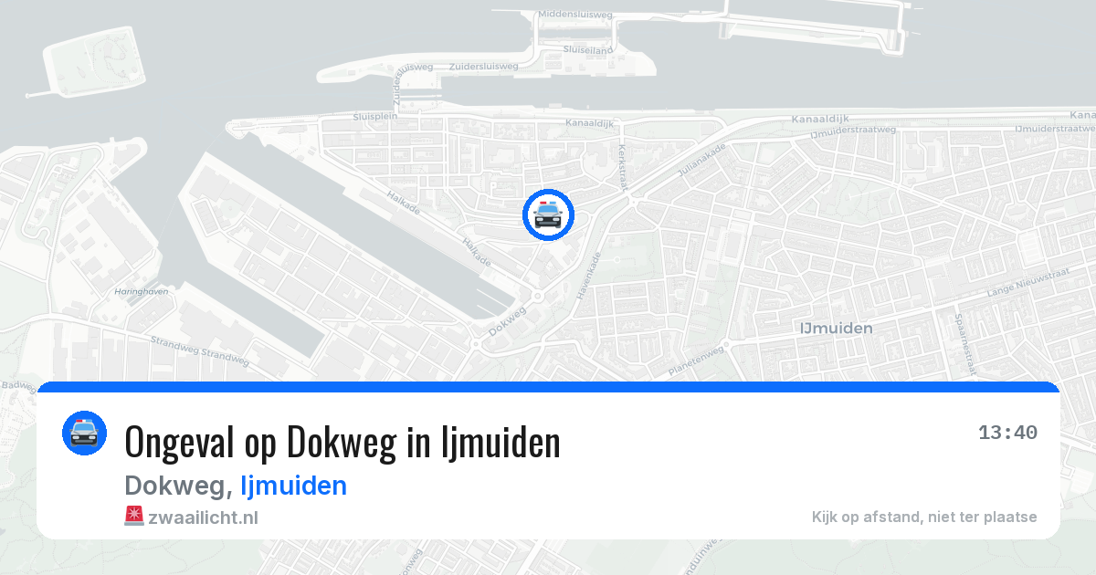 Ongeval op Dokweg in Ijmuiden — 27 mei 2026