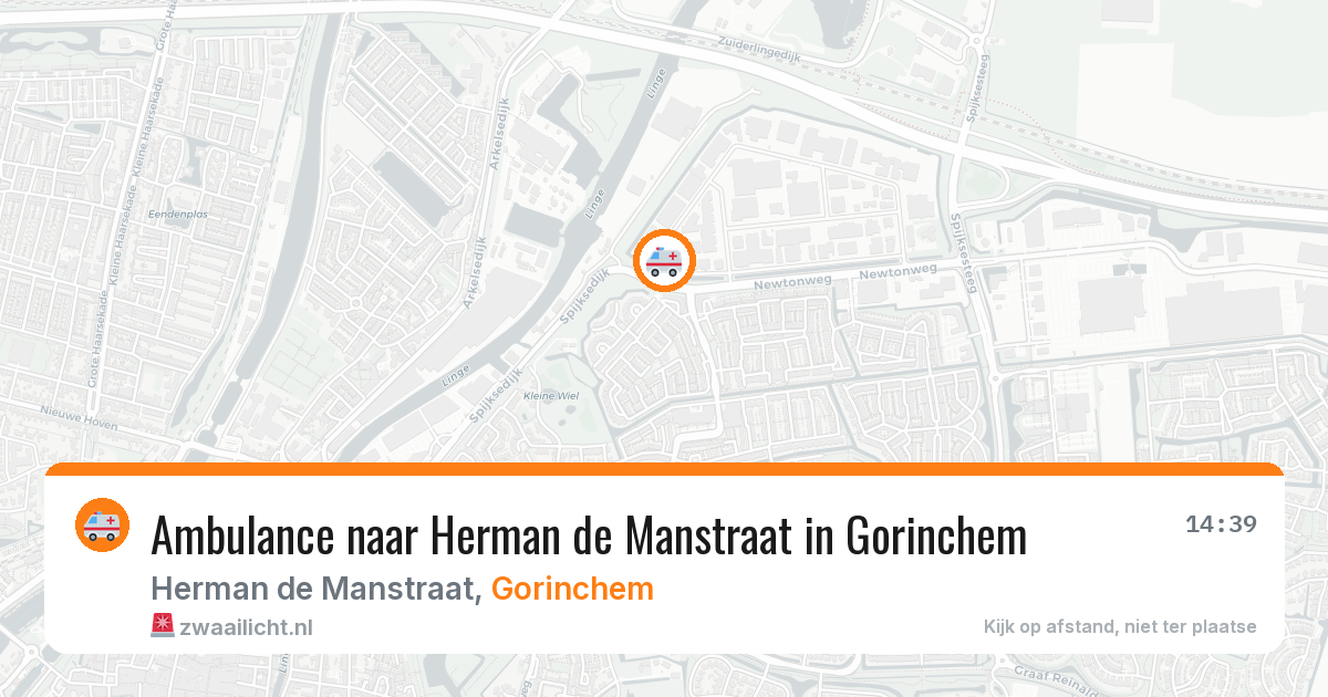Ambulance naar Herman de Manstraat in Gorinchem — 26 jun 2026