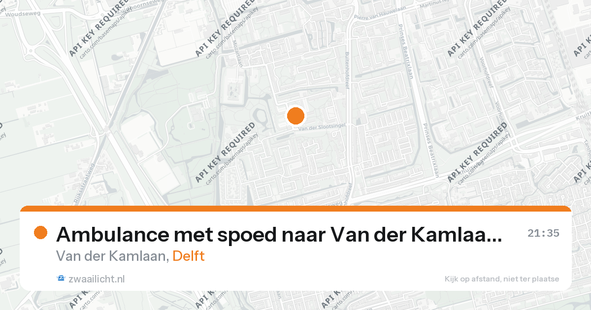 Ambulance met spoed naar Van der Kamlaan in Delft — 31 jan 2026