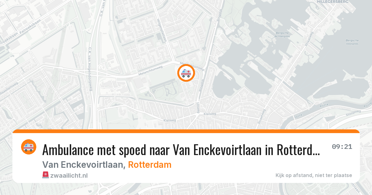 Ambulance met spoed naar Van Enckevoirtlaan in Rotterdam — 24 jul 2026