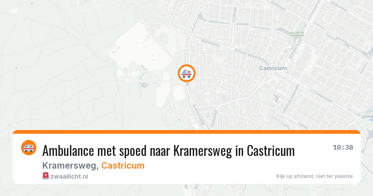Ambulance met spoed naar Kramersweg in Castricum — 12 jun 2026