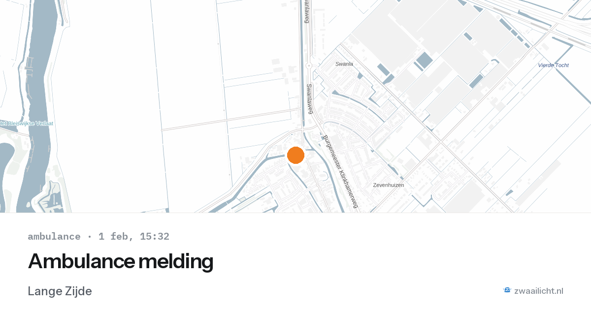 Ambulance melding — 1 feb 2026