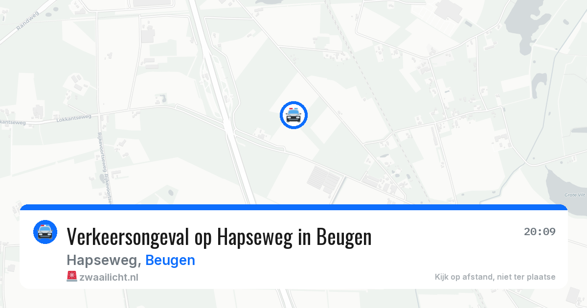 Verkeersongeval op Hapseweg in Beugen — 16 jun 2026