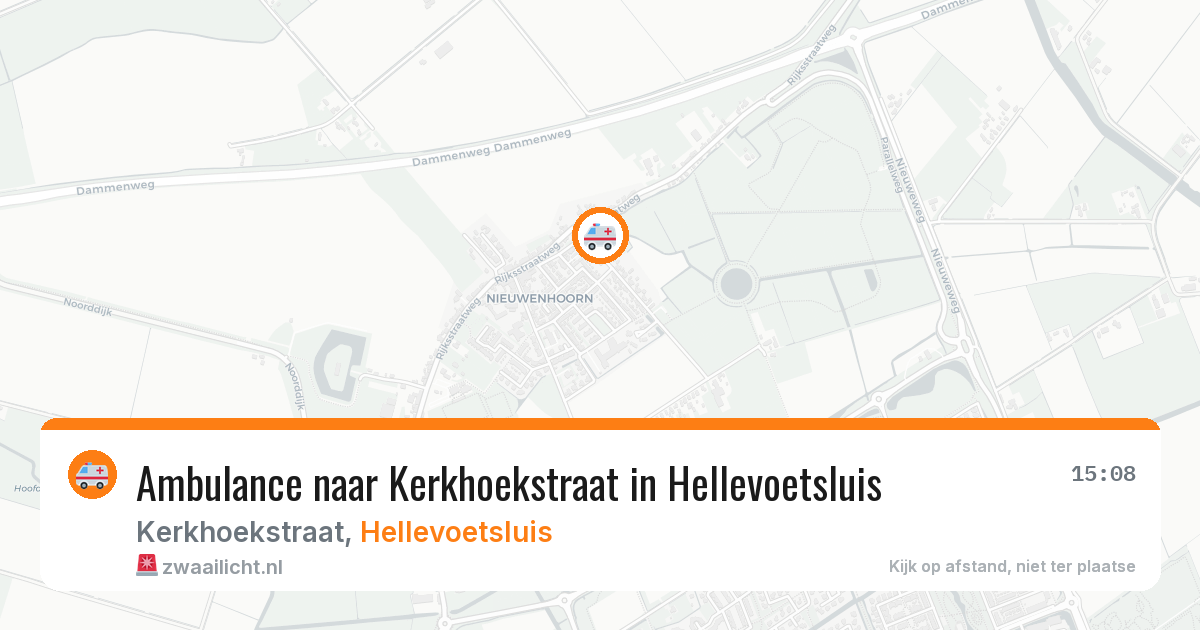 Ambulance naar Kerkhoekstraat in Hellevoetsluis — 21 jul 2026