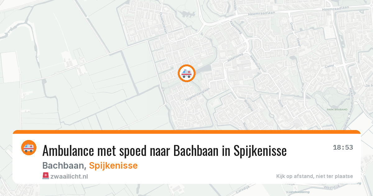 Ambulance met spoed naar Bachbaan in Spijkenisse — 12 jun 2026