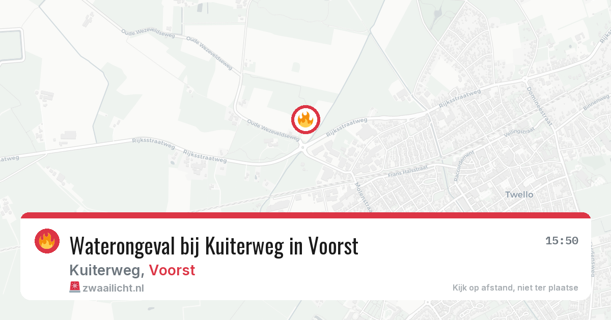 Waterongeval bij Kuiterweg in Voorst — 28 jun 2026