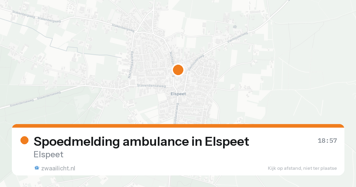 Spoedmelding ambulance in Elspeet — 7 feb 2026