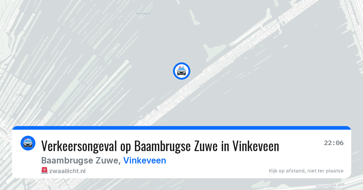Verkeersongeval op Baambrugse Zuwe in Vinkeveen — 17 jan 2026