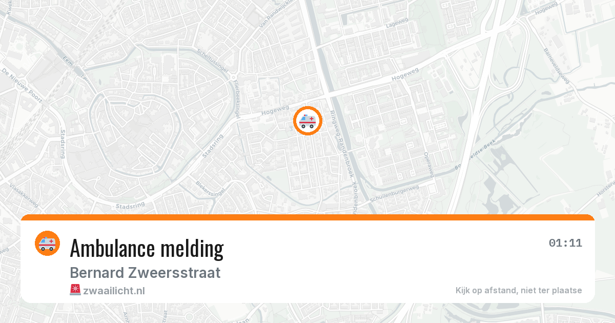Ambulance melding — 11 jul 2026