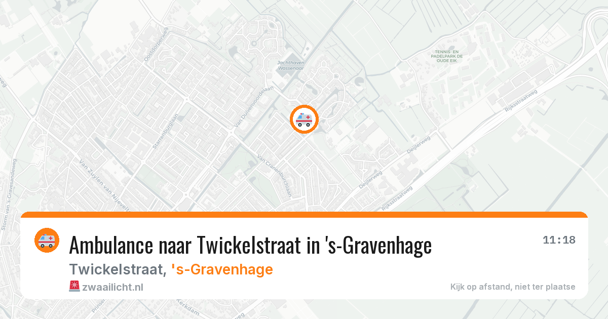 Ambulance naar Twickelstraat in 's-Gravenhage — 31 mrt 2026