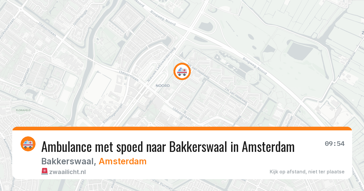 Ambulance met spoed naar Bakkerswaal in Amsterdam — 8 jul 2026