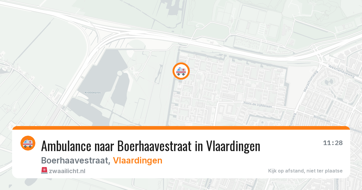 Ambulance naar Boerhaavestraat in Vlaardingen — 1 jul 2026