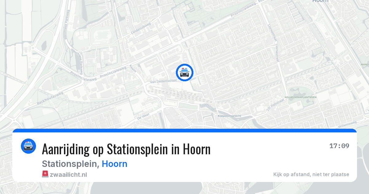 Aanrijding op Stationsplein in Hoorn — 31 mrt 2026