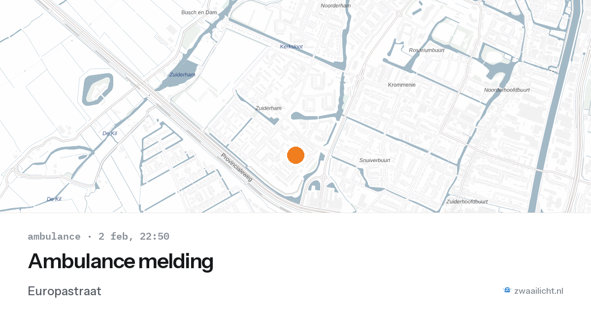 Ambulance melding — 2 feb 2026