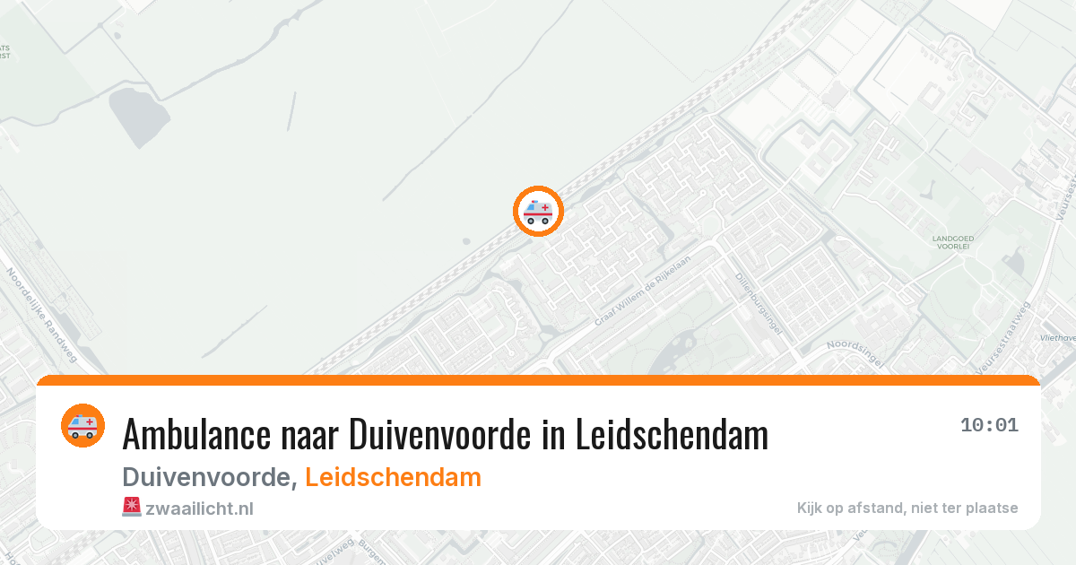 Ambulance naar Duivenvoorde in Leidschendam — 13 aug 2026