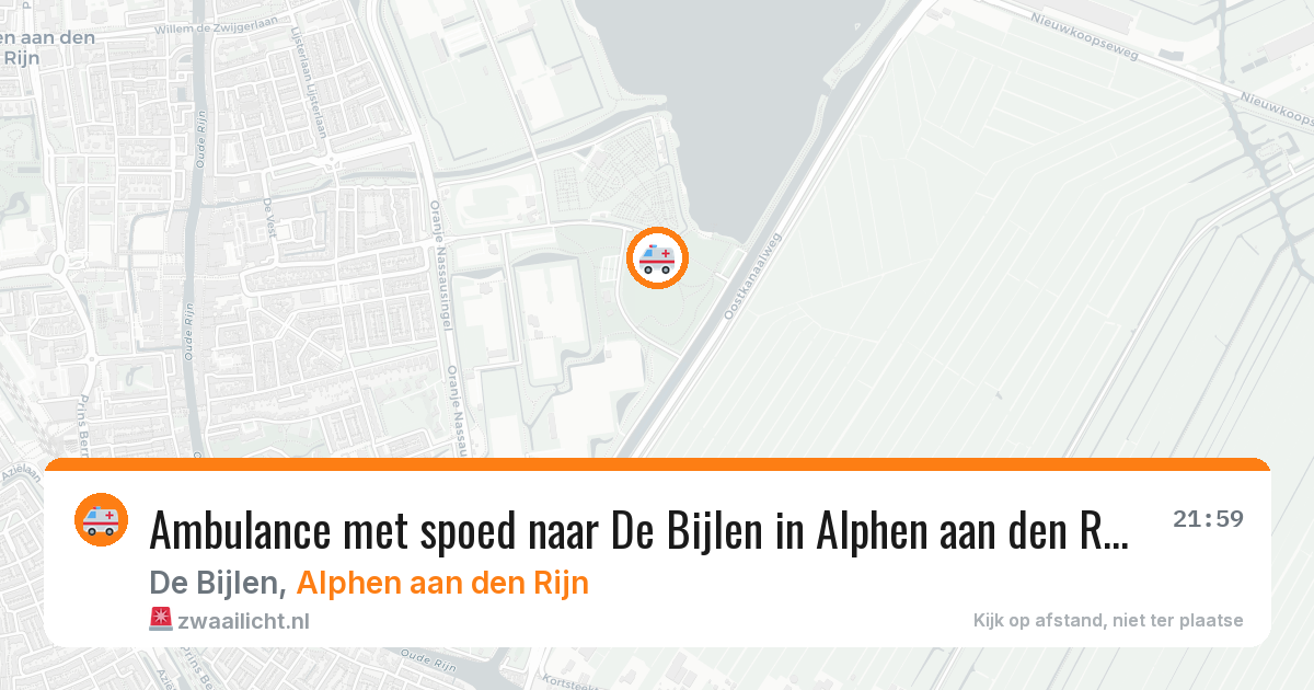 Ambulance met spoed naar De Bijlen in Alphen aan den Rijn — 9 feb 2026