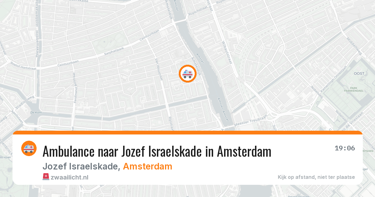Ambulance naar Jozef Israelskade in Amsterdam — 24 jun 2026