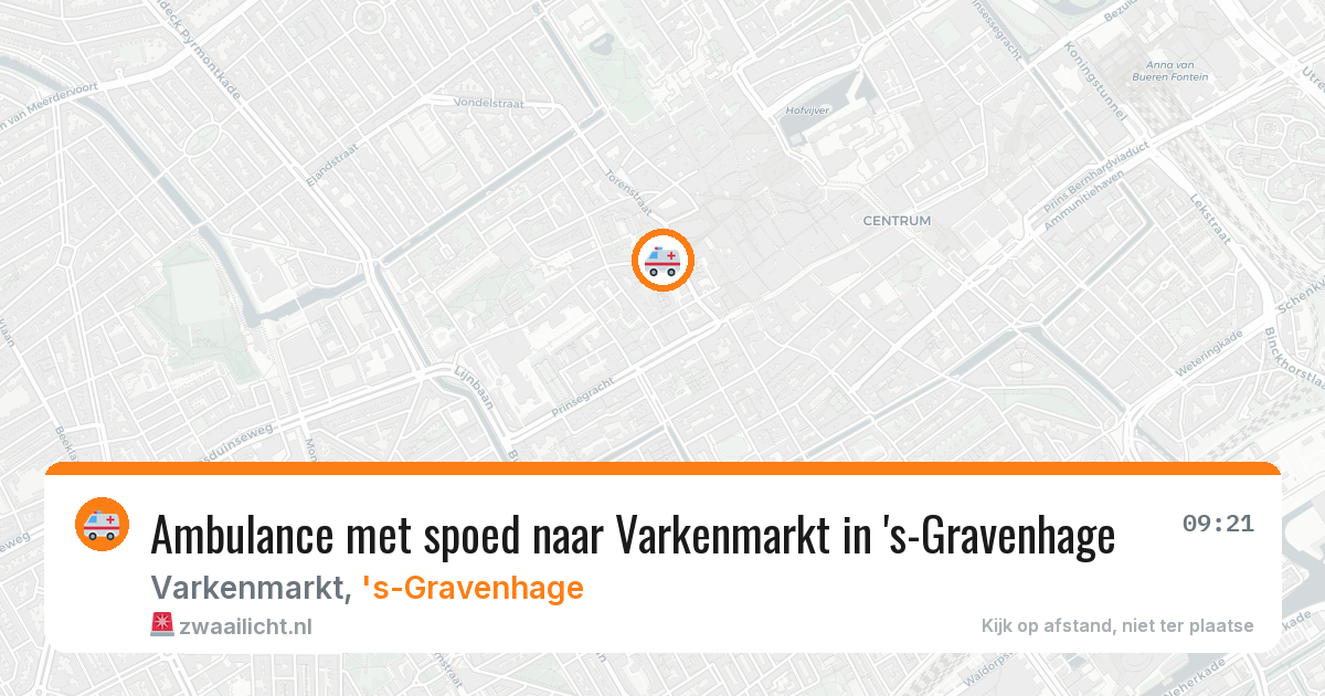 Ambulance met spoed naar Varkenmarkt in 's-Gravenhage — 26 jun 2026