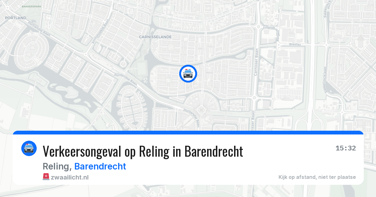 Verkeersongeval op Reling in Barendrecht — 4 jul 2026