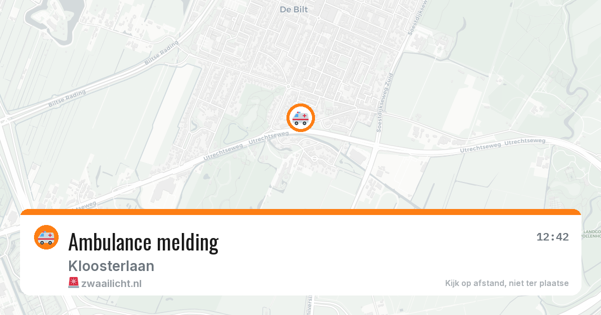 Ambulance melding — 25 apr 2026