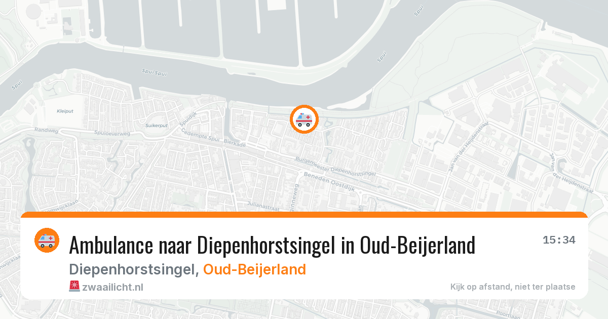Ambulance naar Diepenhorstsingel in Oud-Beijerland — 18 mei 2026