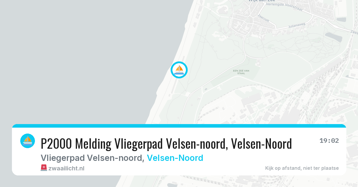 P2000 Melding Vliegerpad Velsen-noord, Velsen-Noord — 8 jul 2026