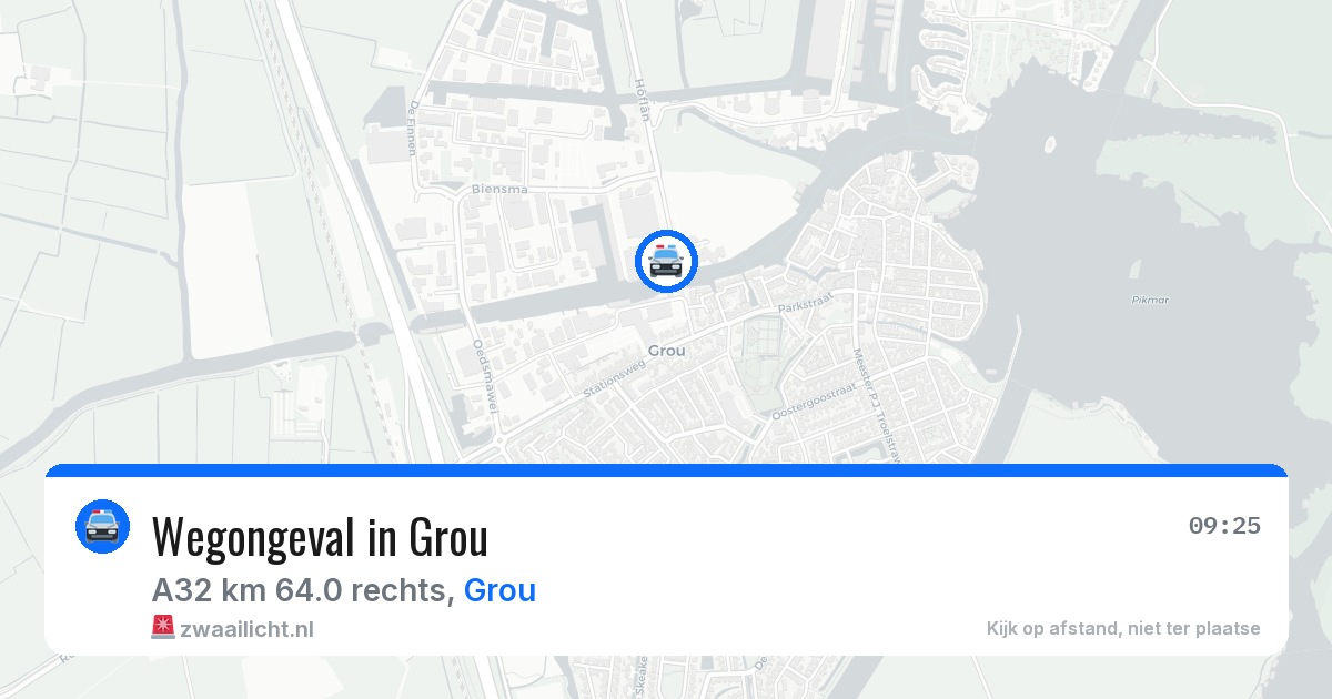 Wegongeval in Grou — 3 aug 2026