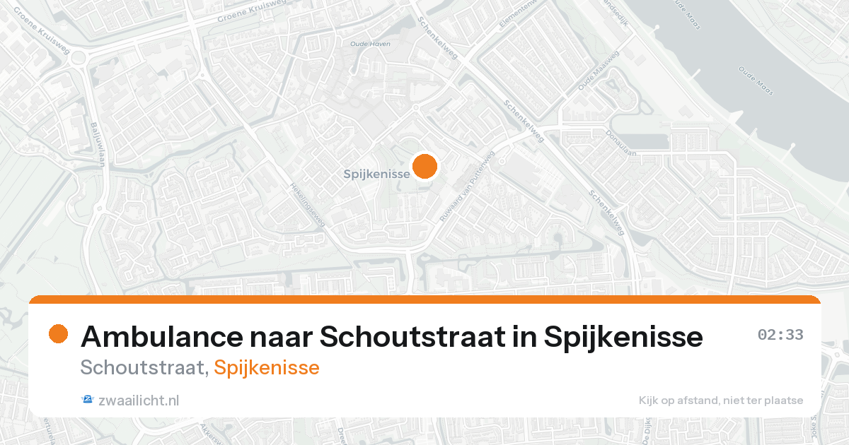 Ambulance naar Schoutstraat in Spijkenisse — 16 aug 2026