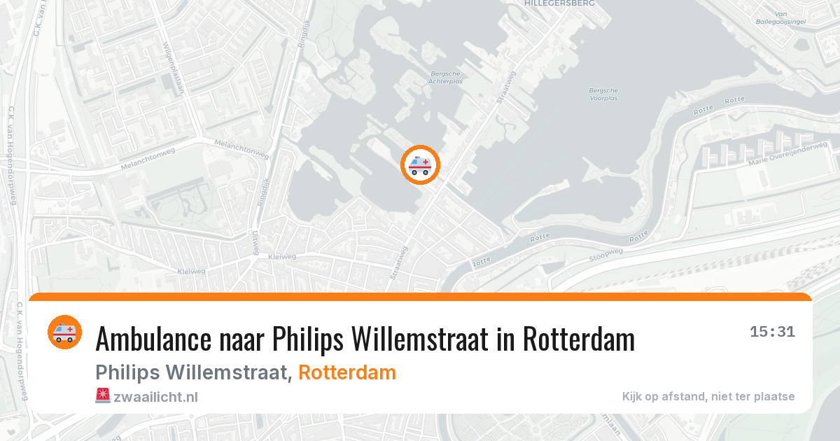 Ambulance naar Philips Willemstraat in Rotterdam — 7 jun 2026