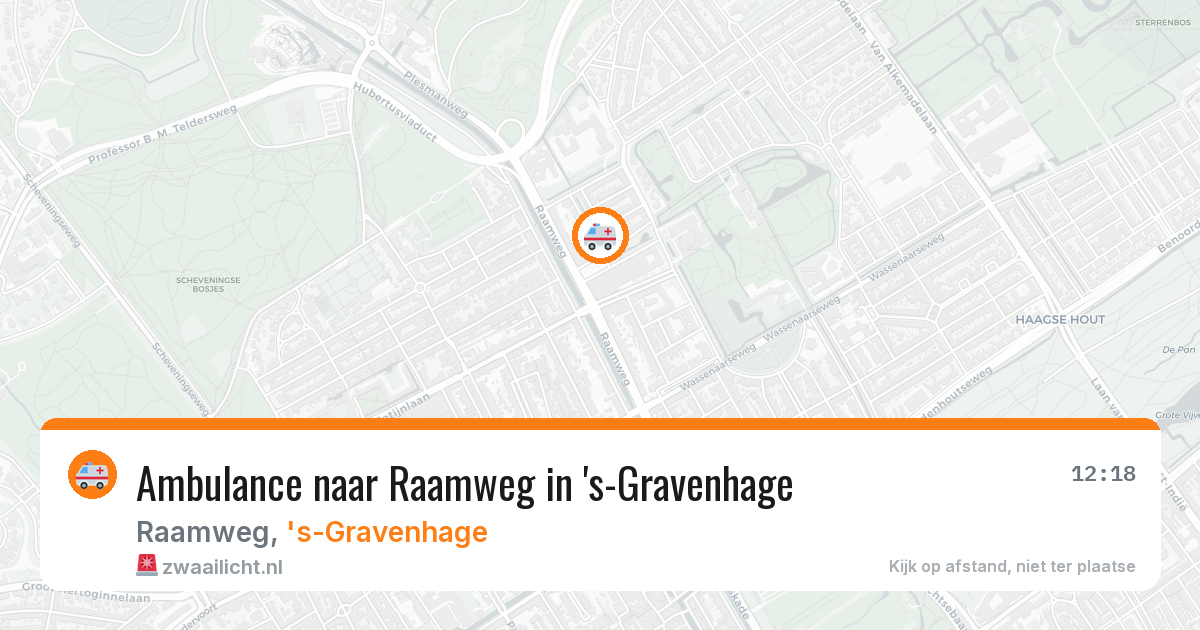 Ambulance naar Raamweg in 's-Gravenhage — 6 jun 2026