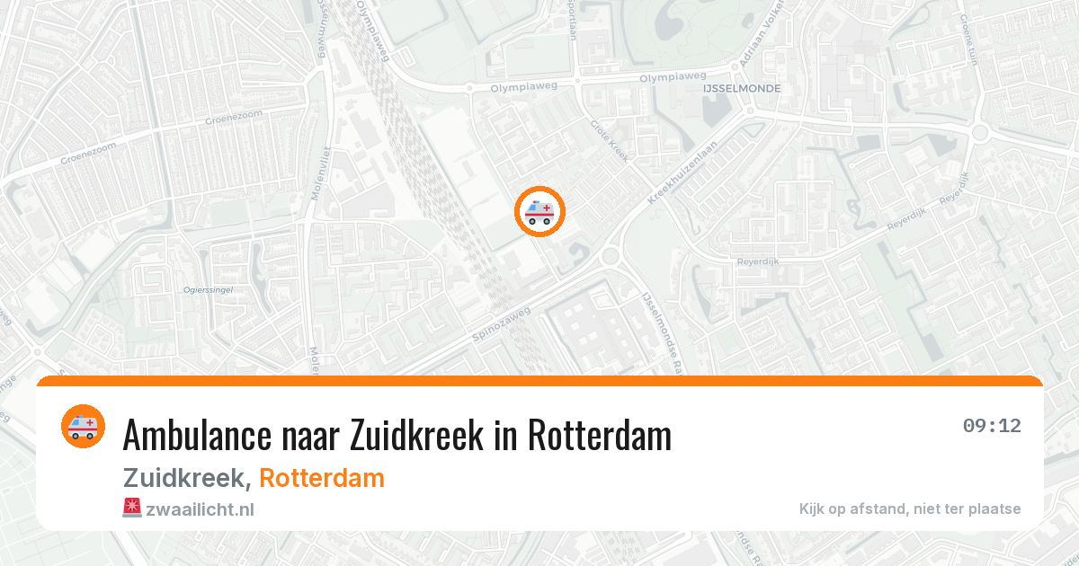 Ambulance naar Zuidkreek in Rotterdam — 25 jun 2026